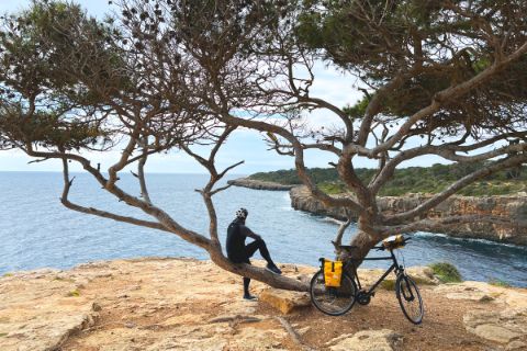 Pause cycliste à Majorque